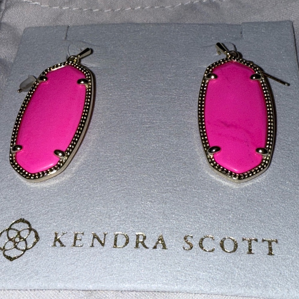 Kendra Scott Pink Elle Drop Earrings